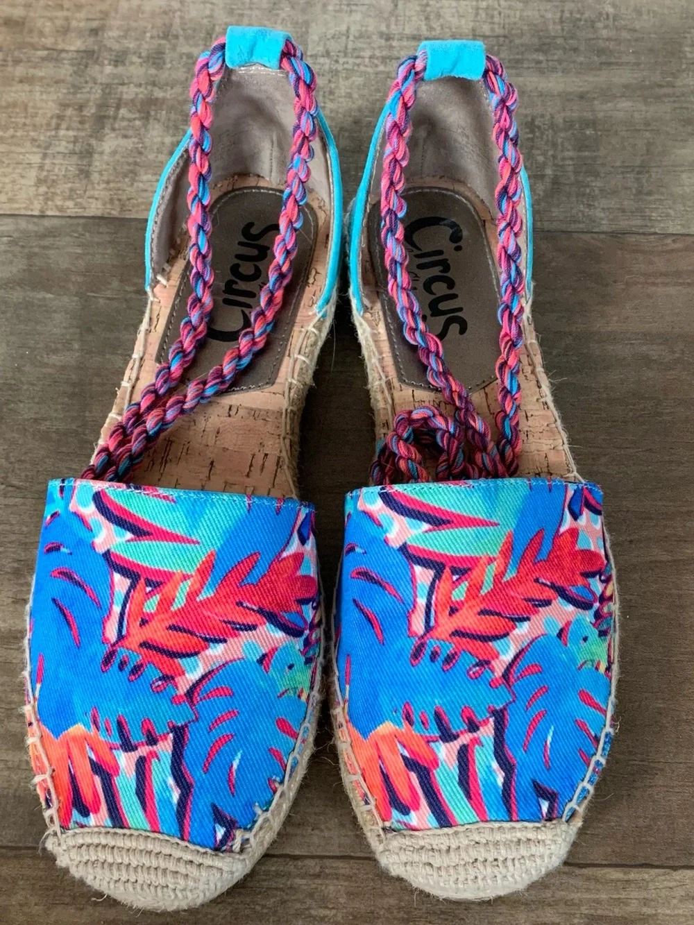 Sam edelman tropical ankle tie espadrilles